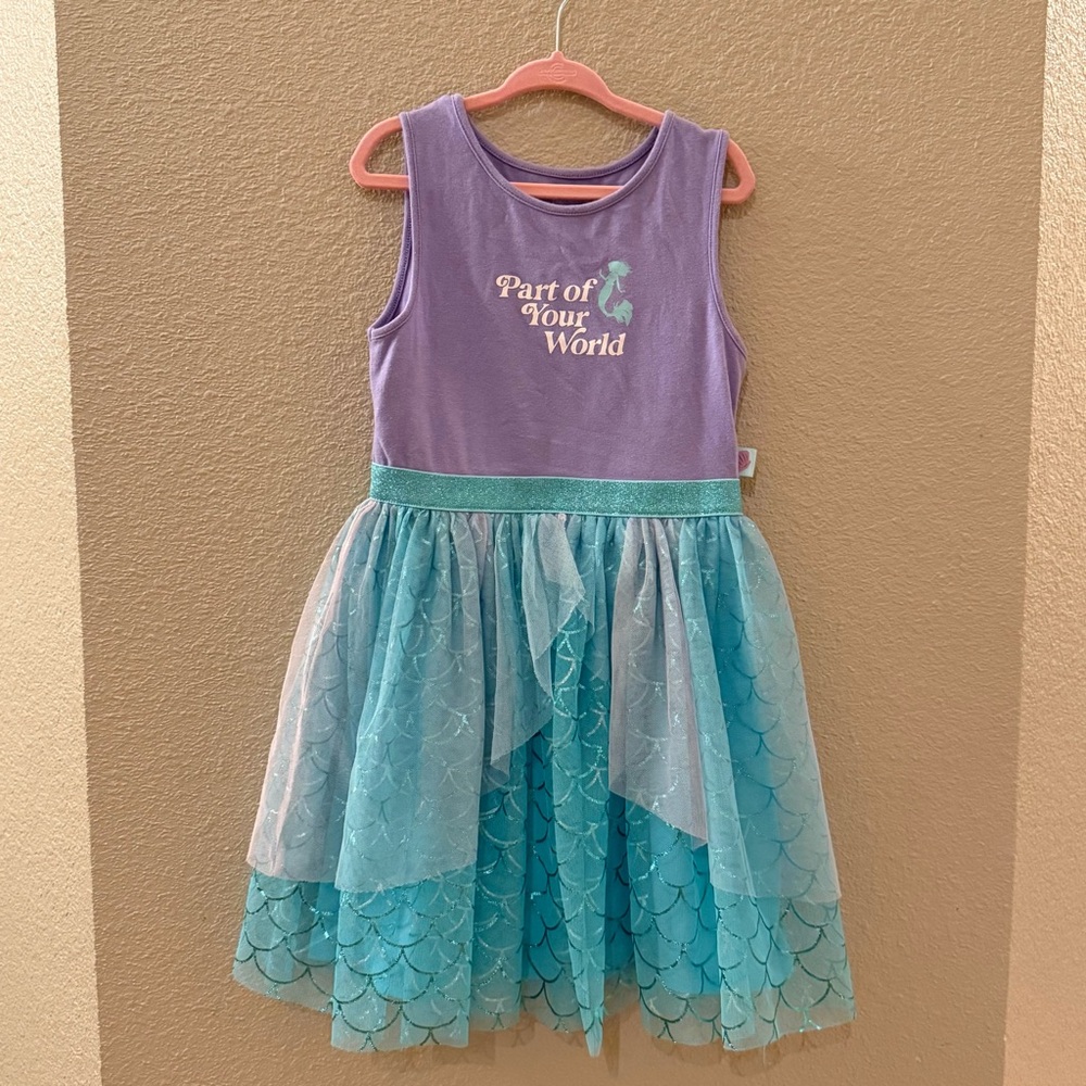 Adorable Disney The Little Mermaid Purple and Blue Dress size 4/5